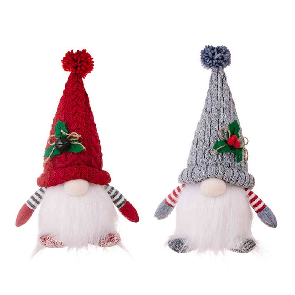 Winter Christmas Light-Up Short Leg Faceless Gnome