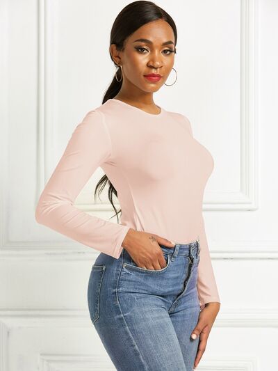 Women's CallistaAnn Round Neck Long Sleeve Bodysuit