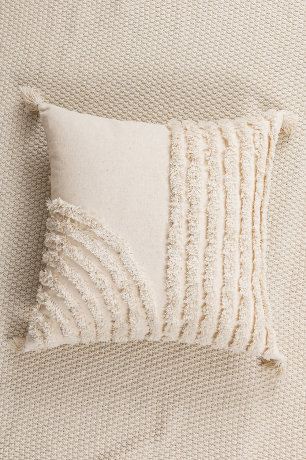 Stunning Assorted Fringe Swirl Trim Decorative Throw Pillow Case