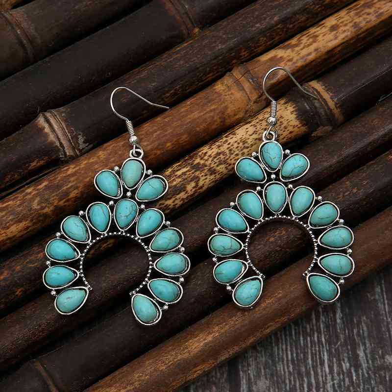 OH So Pretty Artificial Turquoise Drop Earrings