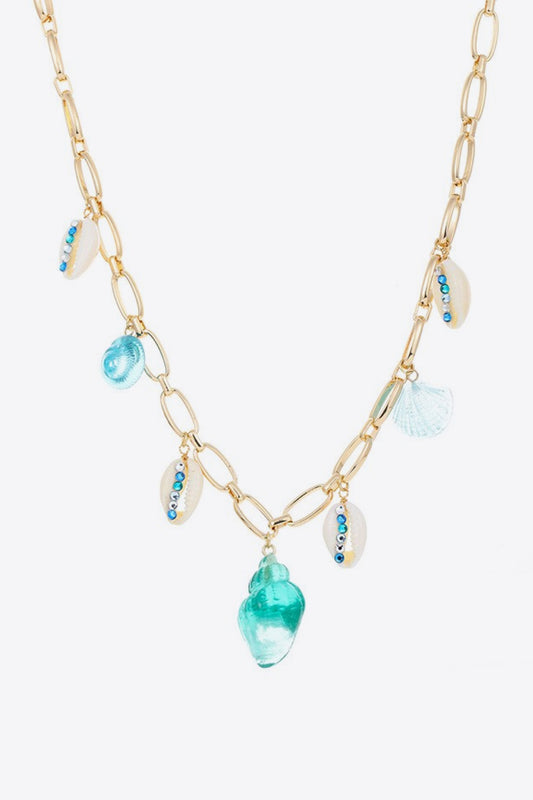 Women's 5-Piece Wholesale 18K Gold Plated Multi-Charm Necklace