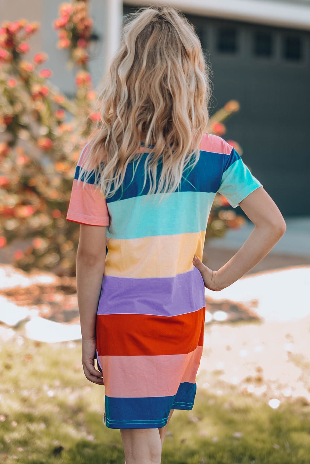 YOUTH GIRLS Color Block Side Slit Mini Dress SZ 4Y-11Y 🐶