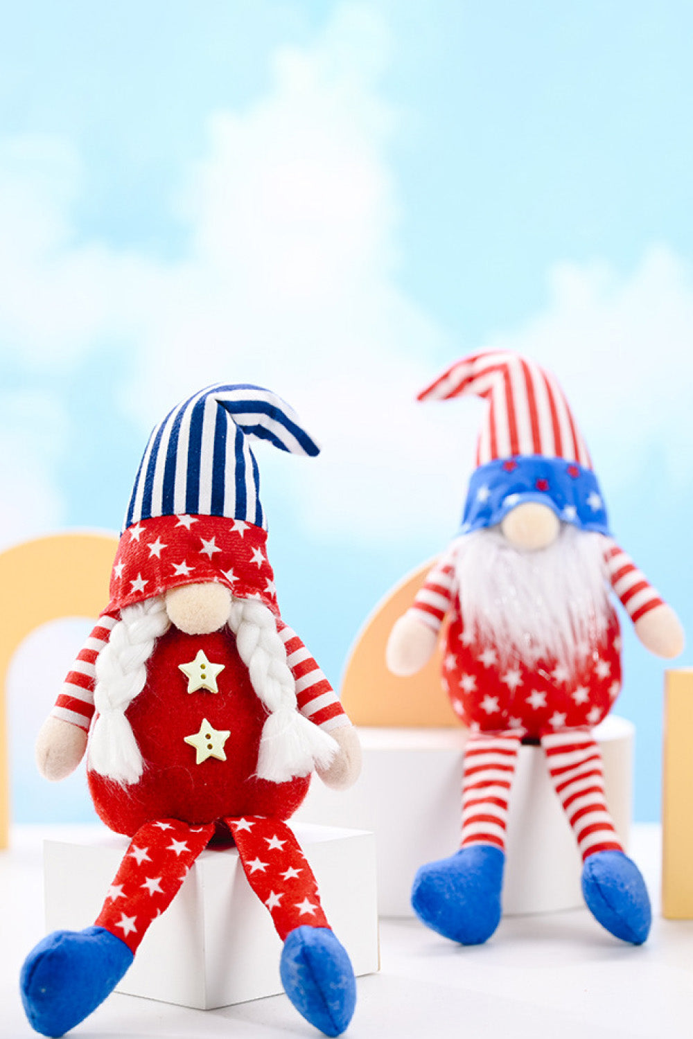 2-Piece Independence Day Pointed Hat Décor Gnomes