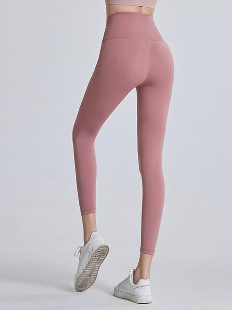 Wide Waistband Sports Leggings in Assorted Colors