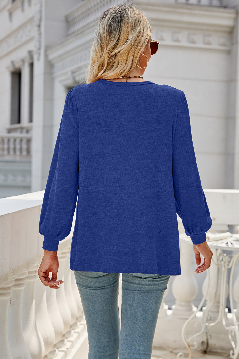 Full Size Round Neck Long Sleeve Top