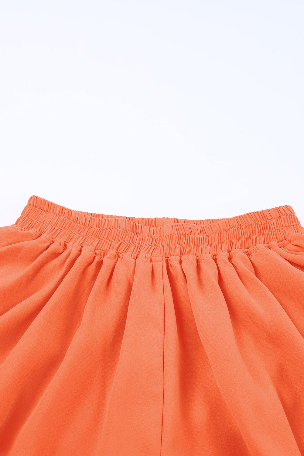 Reddish Orange Layered Sports Skirt