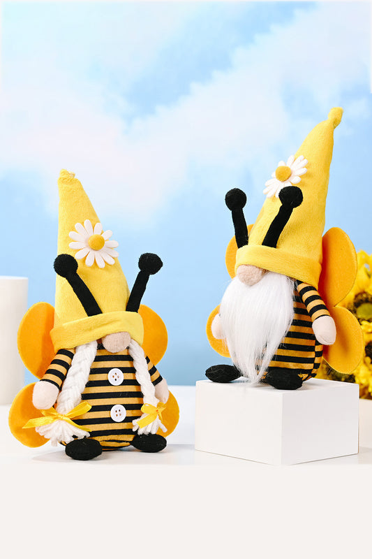 Bee Themed Faceless Short Leg Gnome