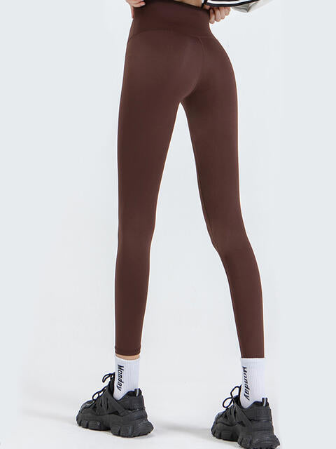 Wide Waistband Sports Leggings in Assorted Colors