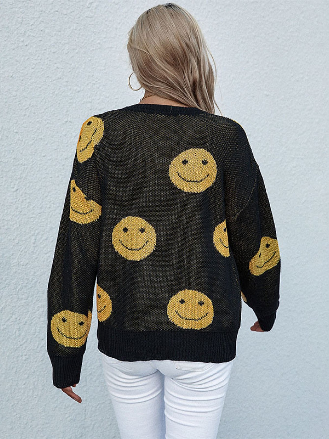 Women's Smiley Face Sweater