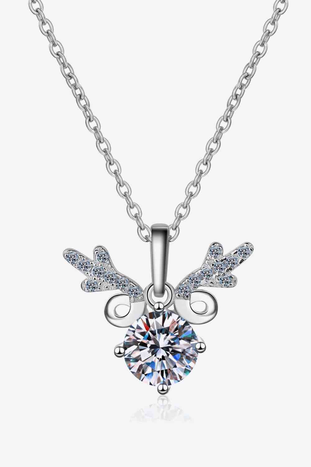 1 Carat Moissanite 925 Sterling Silver Necklace 💜