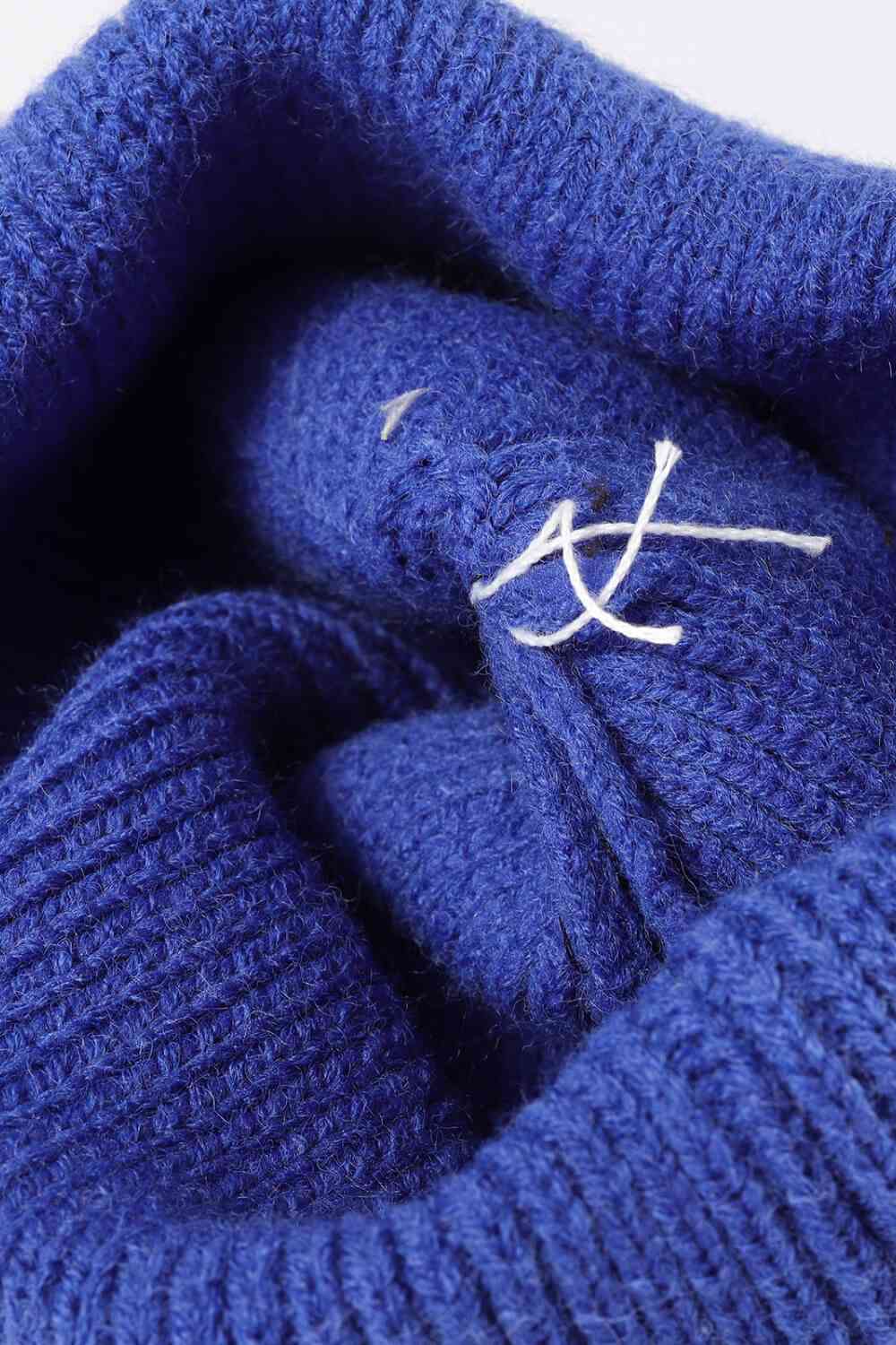 BeanieHatz COME ON Embroidered Cuff Knit Beanie