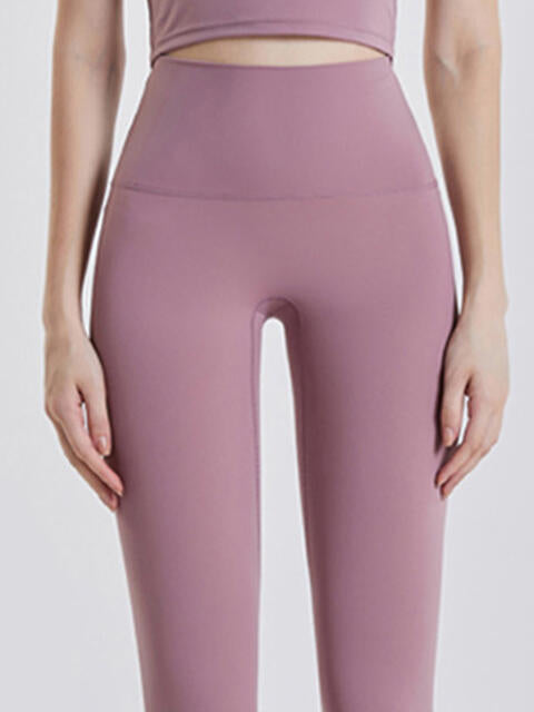 Wide Waistband Sports Leggings in Assorted Colors