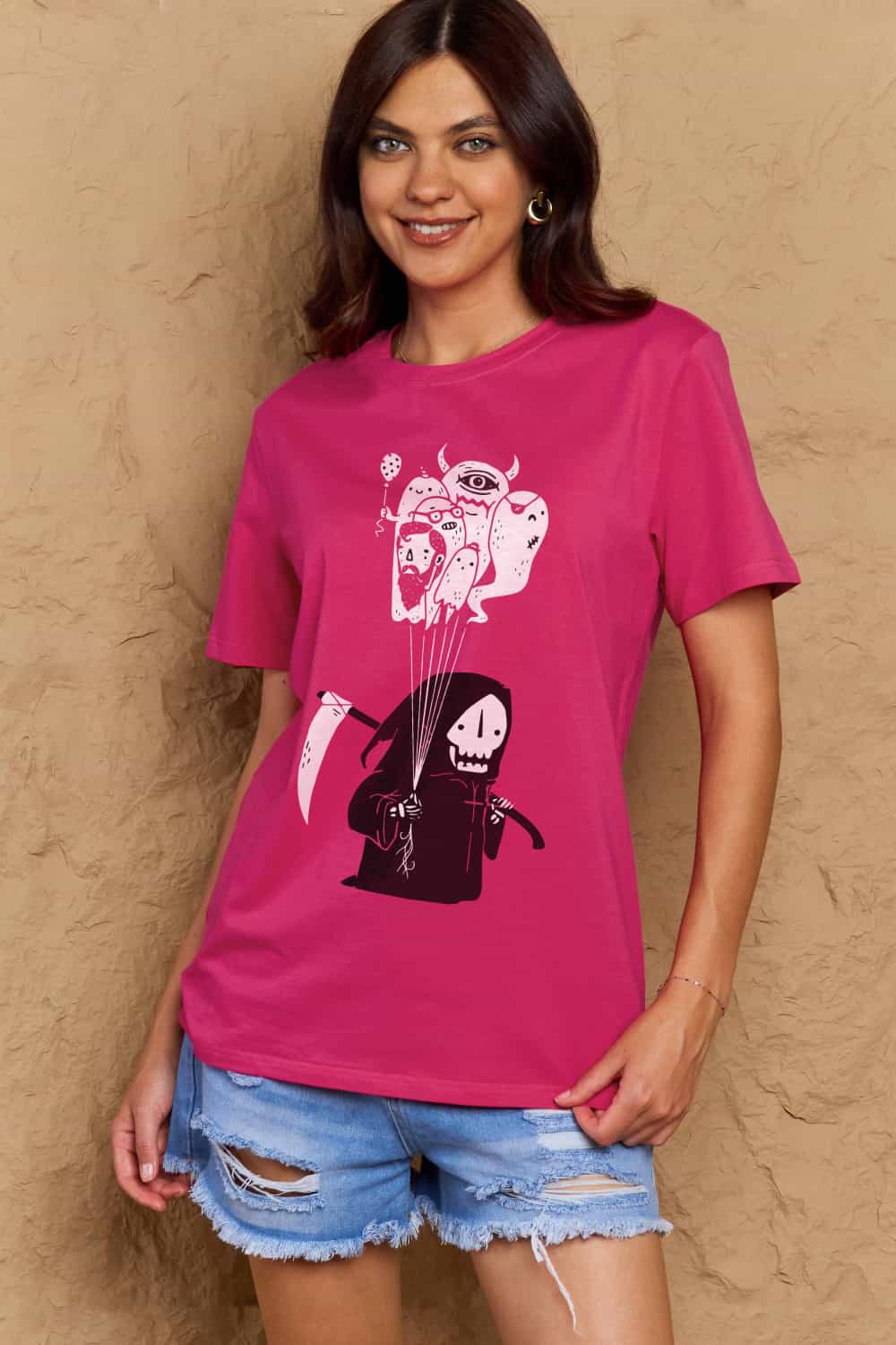 Malibu Dreams Simply Love Full Size Death Graphic T-Shirt