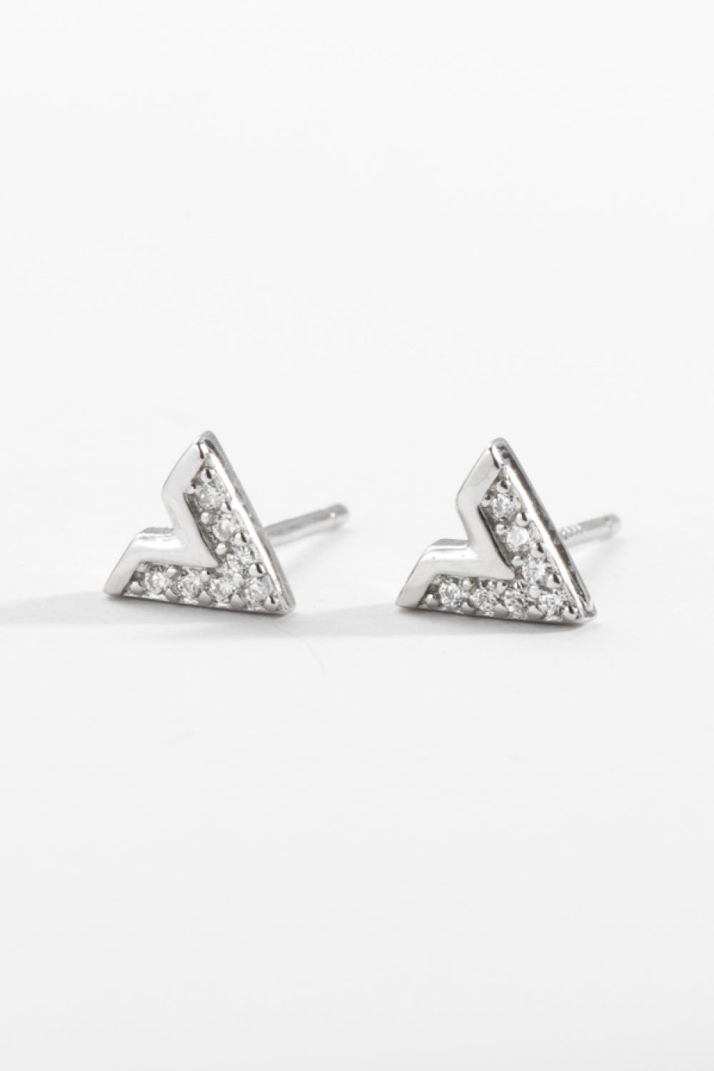 Zircon 925 Sterling Silver Stud Earrings