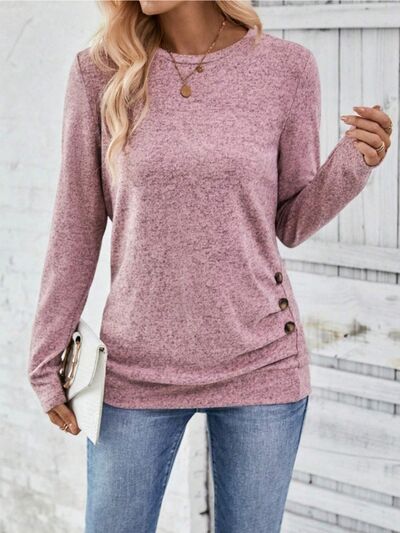 Round Neck Long Sleeve T-Shirt