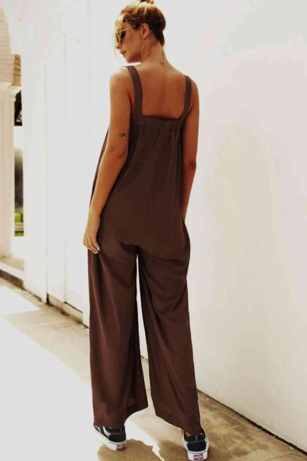 KenyaBay Wide Strap Wide Leg Jumpsuit