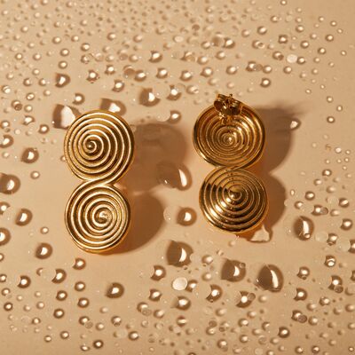 18K Gold-Plated Stainless Steel Earrings