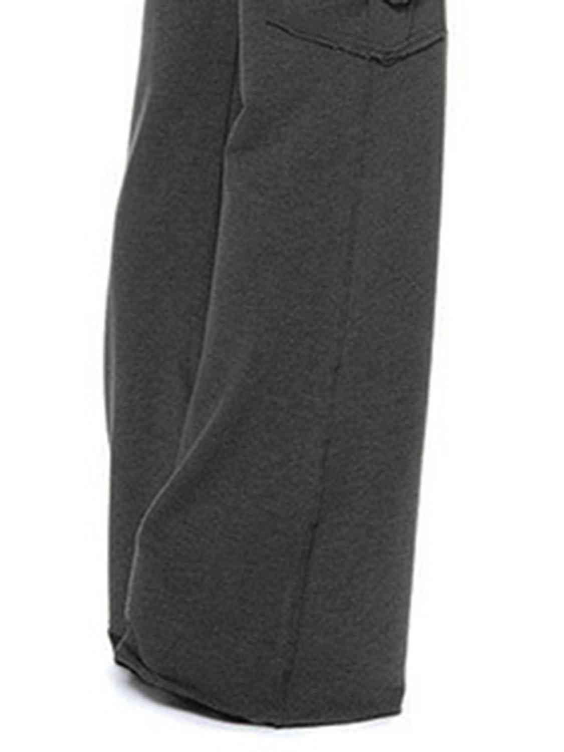 FAITHWALK Mid Waist Pants with Pockets