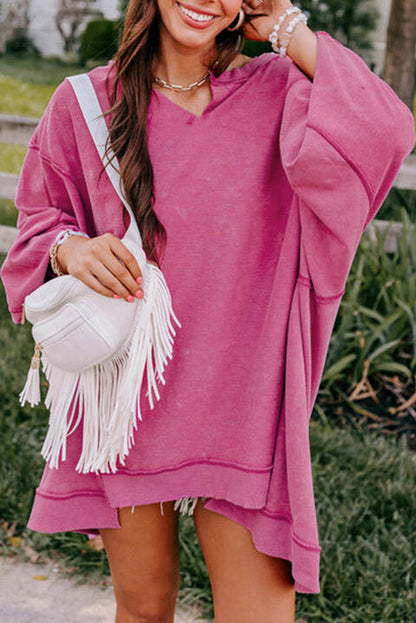 Exposed Seams Long Sleeve Sweatshirt