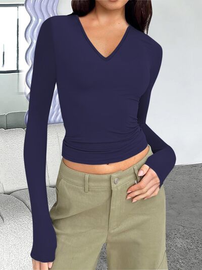 Women's CallistaAnn V-Neck Long Sleeve T-Shirt