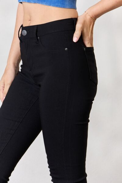 YMI Jeanswear Black Hyperstretch Mid-Rise Skinny Jeans