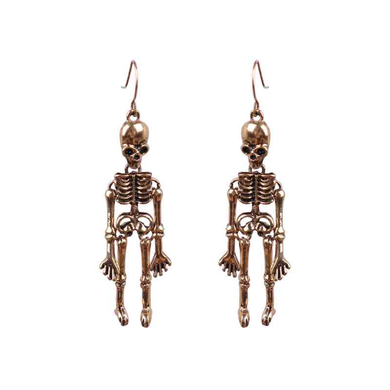 Halloween Skeleton Alloy Earrings