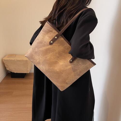 YesteryearPassionate PU Leather Large Tote Bag