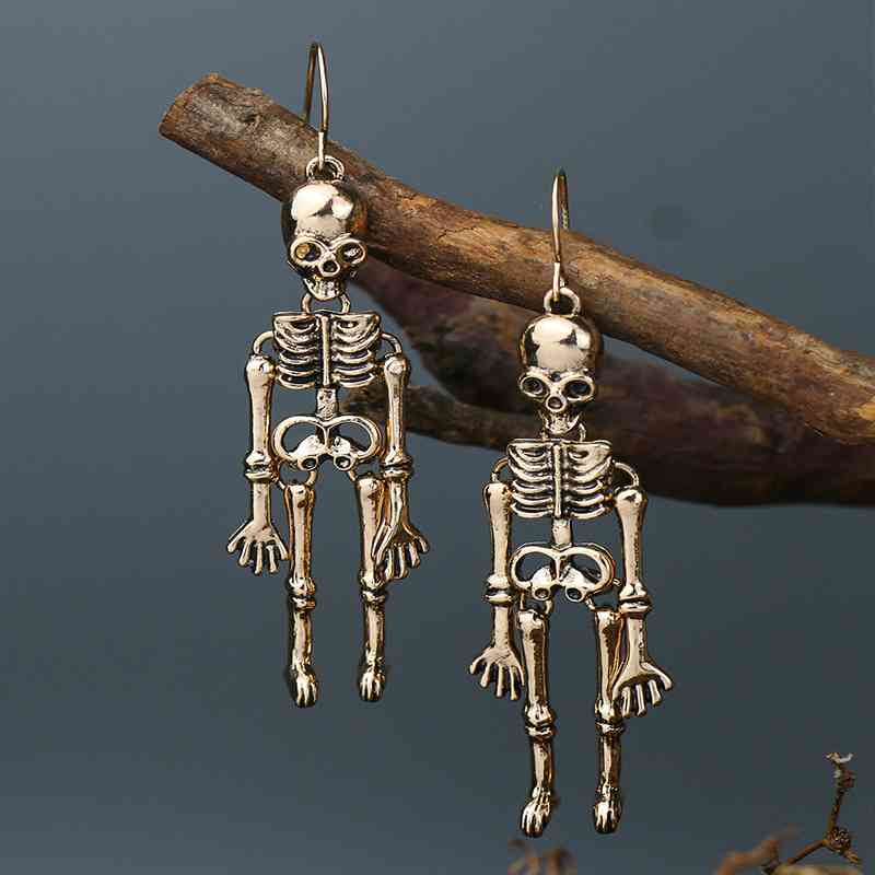 Halloween Skeleton Alloy Earrings