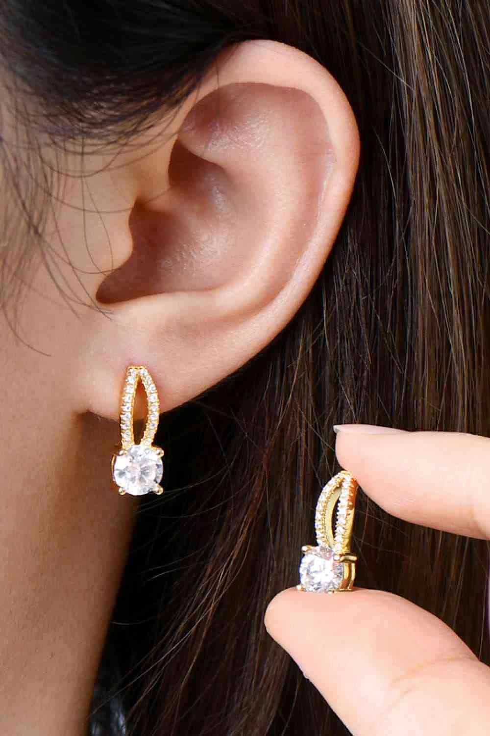 1 Carat Moissanite 925 Sterling Silver Earrings 💜