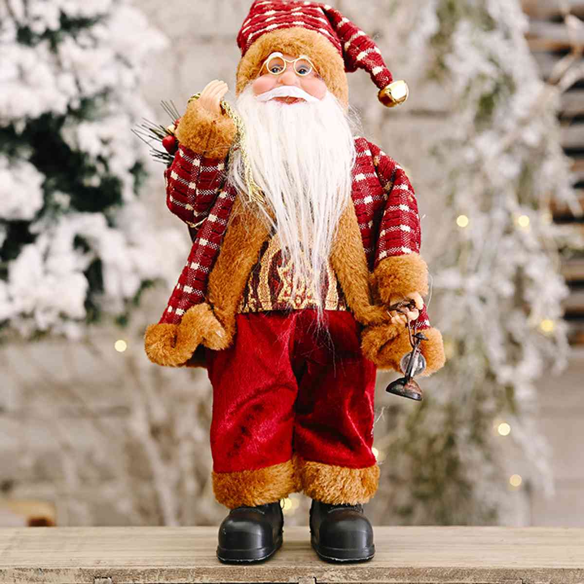 Santa Claus Decor Gnome 11.8" H x 7.9" W