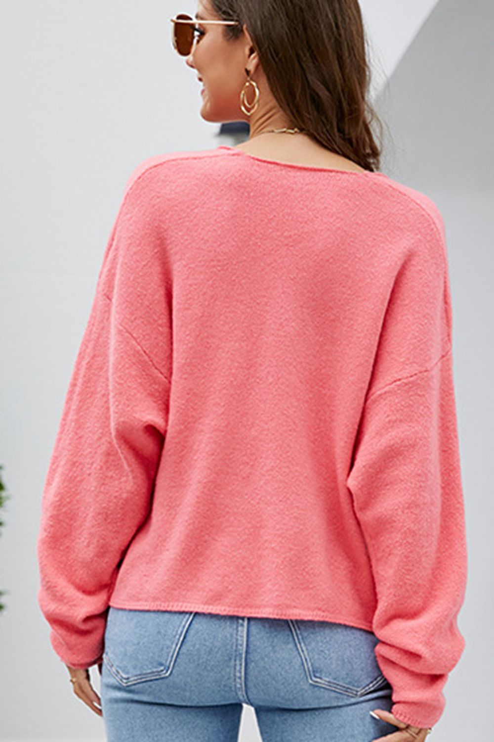 M&Matilda V-Neck Center Seam Sweater