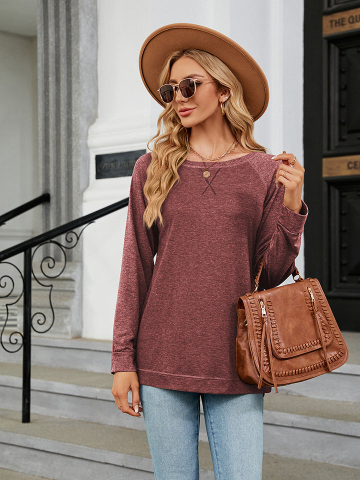 Full Size Round Neck Long Sleeve T-Shirt