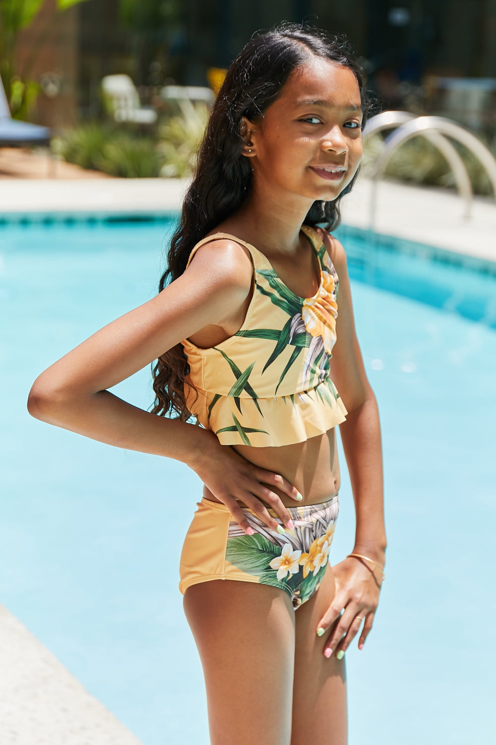Marina West Swim YOUTH GIRLS Cool Down Sleeveless Two-Piece Swim Set SZ 18M-11Y 🐶🧸
