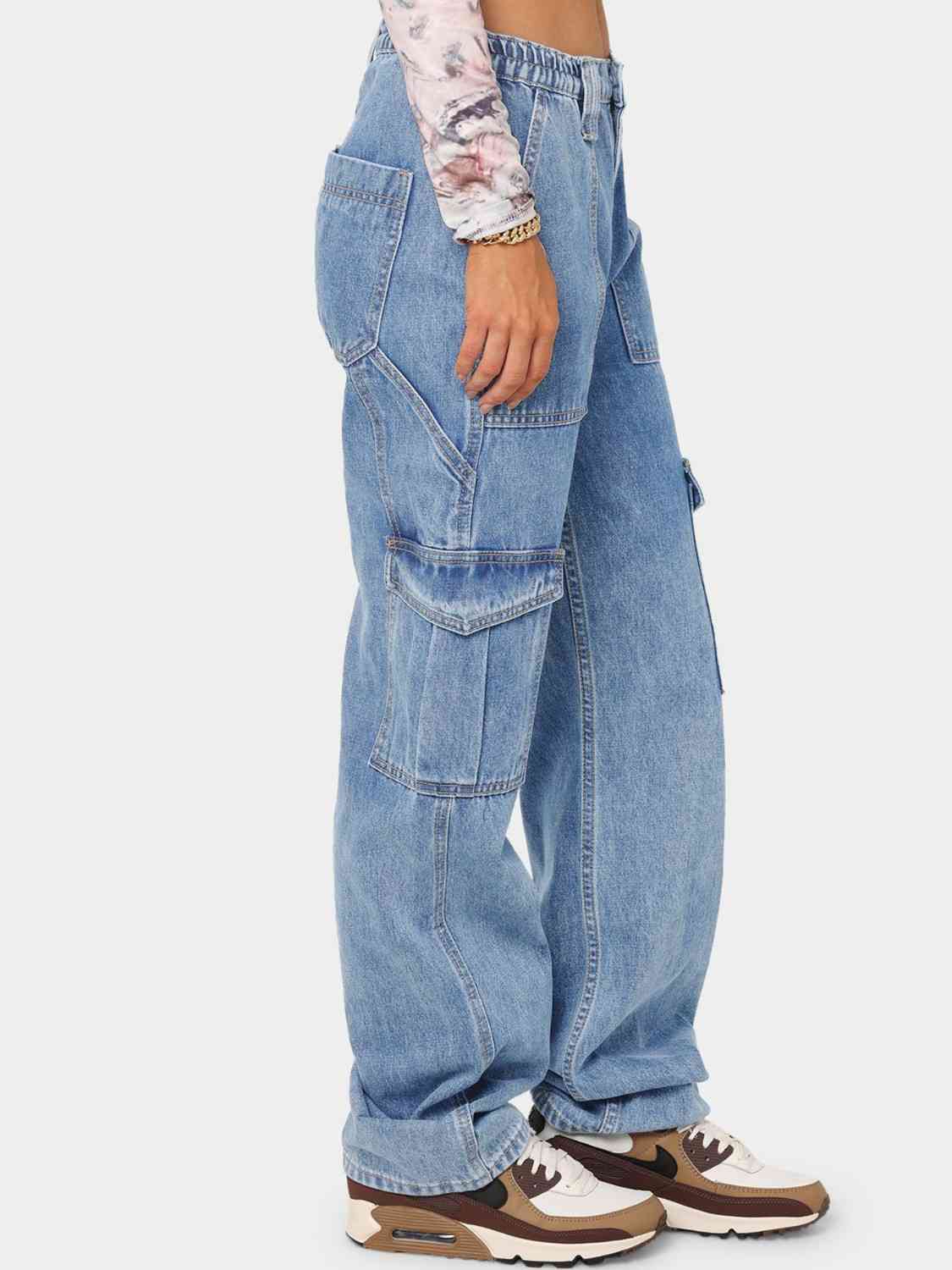 Cool Threads Straight Jeans with Pockets