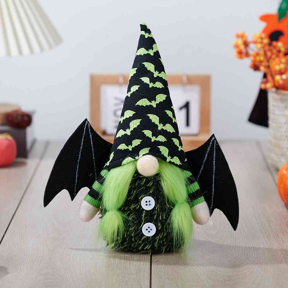 Halloween Faceless Gnome with Bat Wing