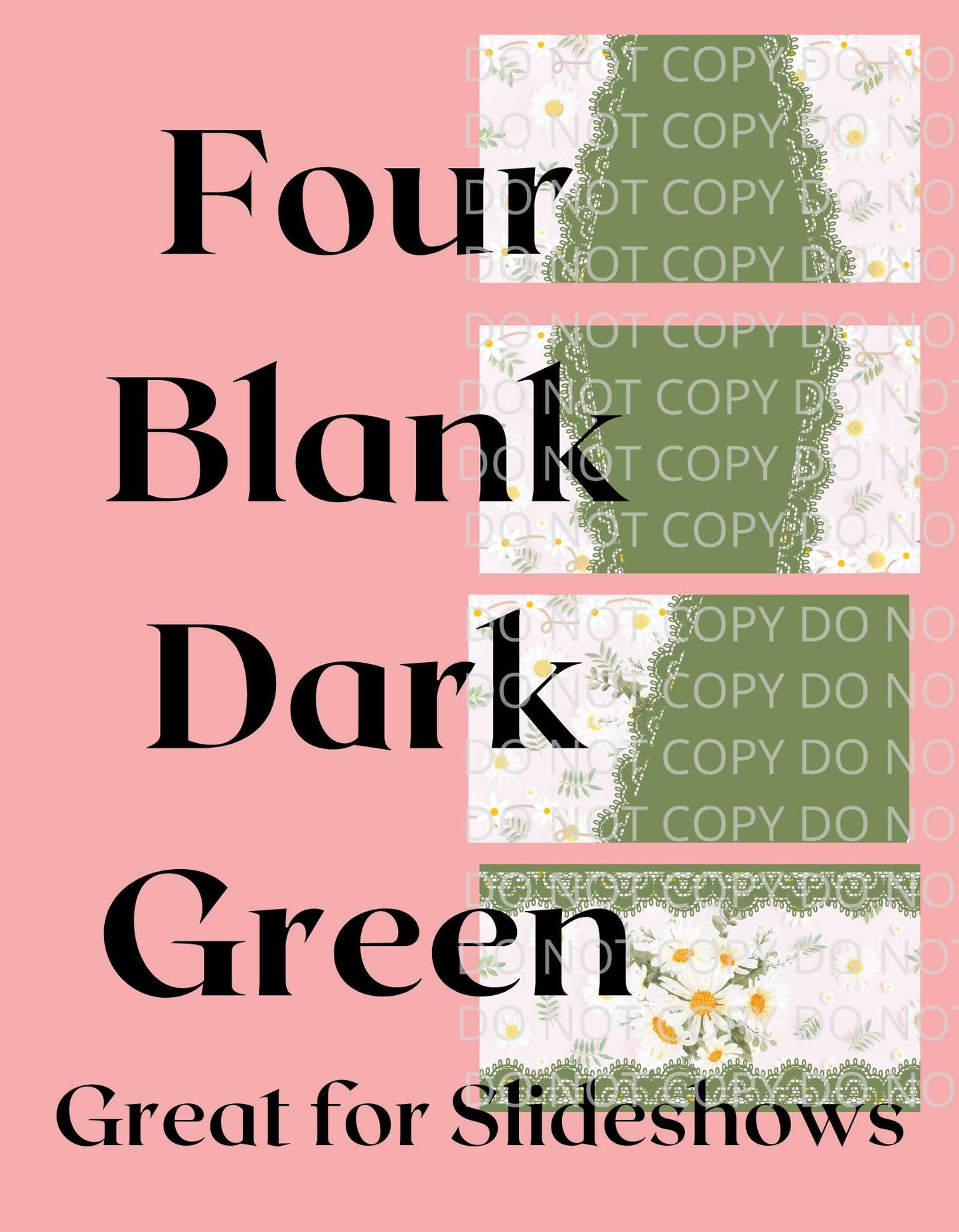 BGShop 37 Digital Daisy Themed Banners & Pics for Blog Posts or Sites | 31 Banners & 6 Pics | JPG PNG MP4