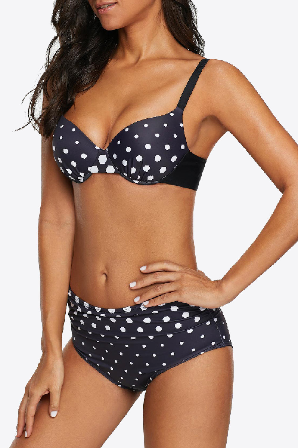 Women's Full Size Polka Dot Bikini Set
