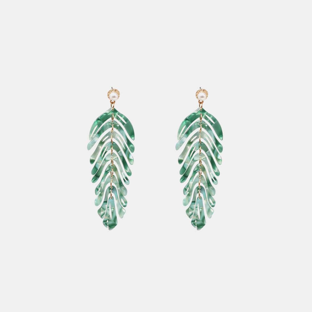 Leaf Shape Dangle Earrings