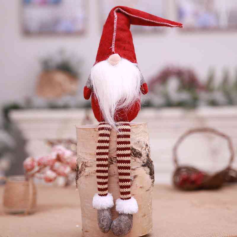 Christmas Winter Long Leg Faceless Gnome