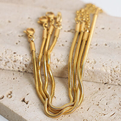 Michelle&Lanha 18K Gold-Plated Minimalist Bracelet