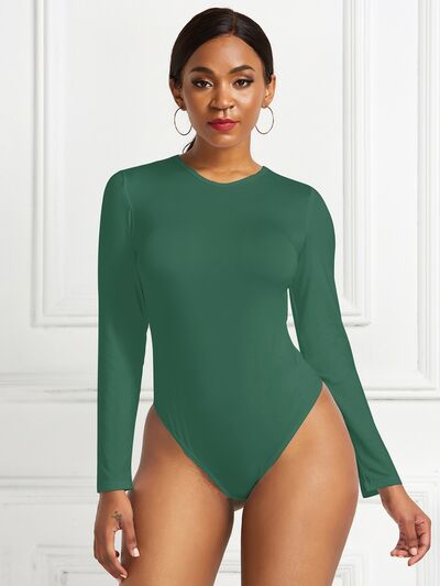 Women's Ava Round Neck Long Sleeve Bodysuit