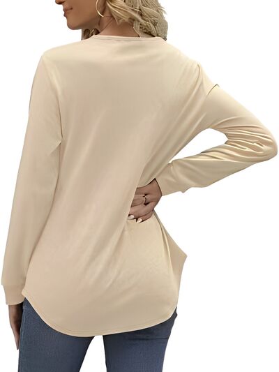 Round Neck Long Sleeve T-Shirt