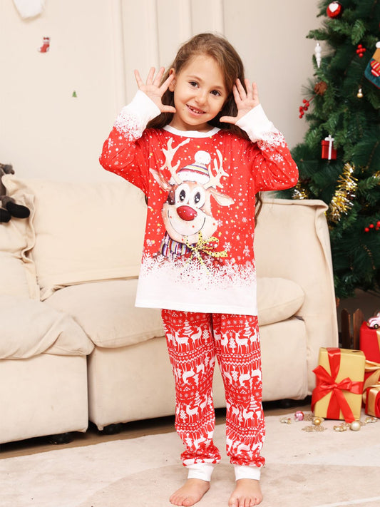 LITTLE GIRLS & BOYS CHRISTMAS Long Sleeve Top and Printed Pants PJ Set SZ 3M - 18M