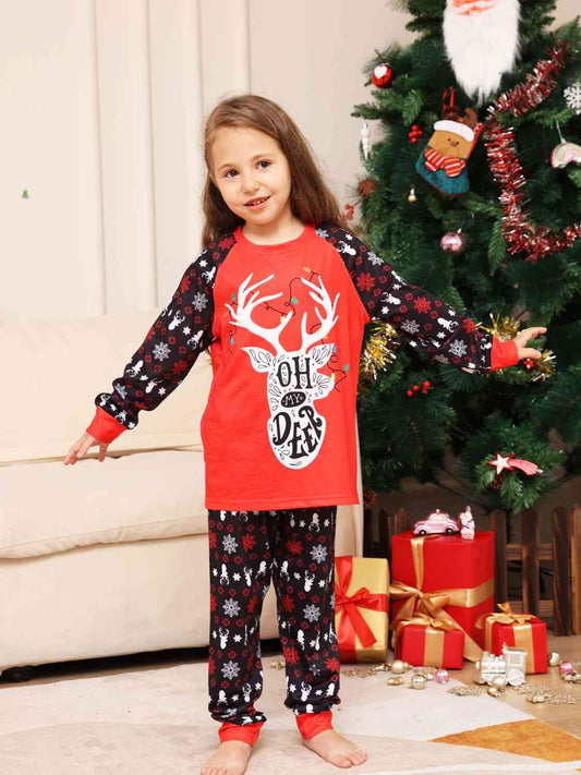 LITTLE KIDS UNISEX Reindeer Graphic Top and Pants Set SZ 3M-18M