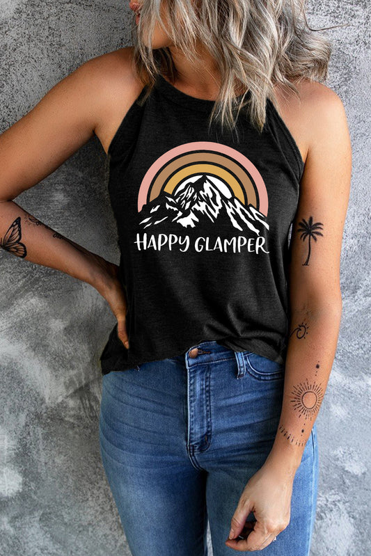 Full Size Happy Glamper Graphic Tank