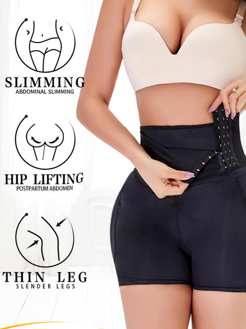 Full Size Hook and eye Shaping Shorts Shapewear