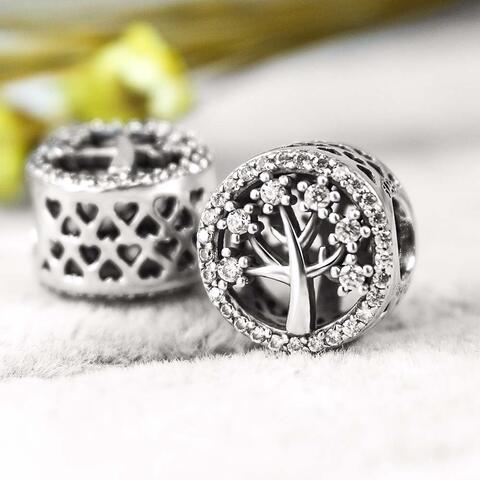 Tree of Life One Piece 925 Sterling Silver Bead Charm