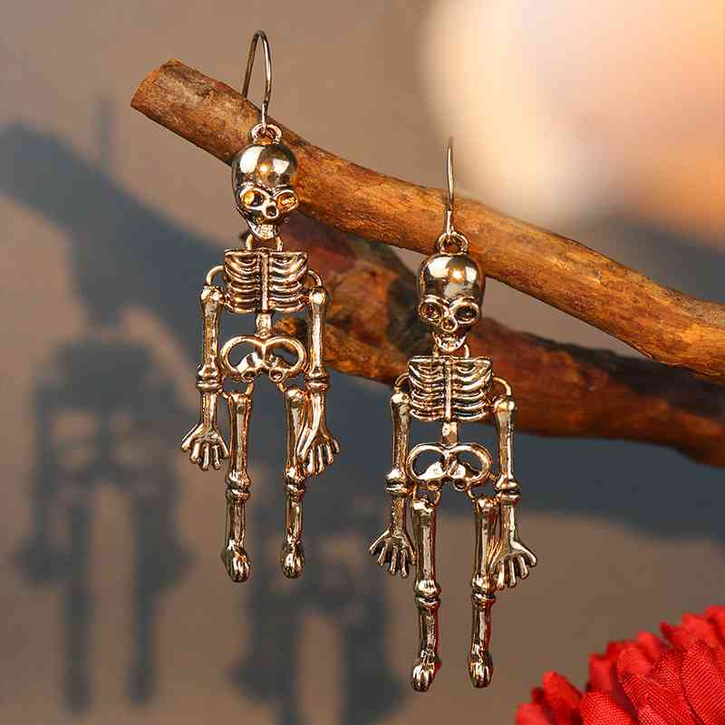 Halloween Skeleton Alloy Earrings