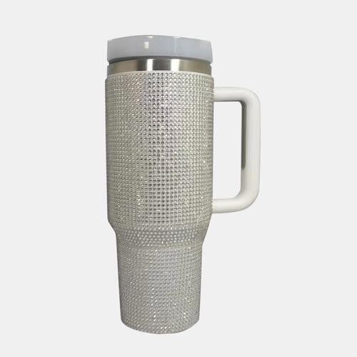 Rhinestone 40 oz. Stainless Steel Tumbler with Straw in Assorted Colors