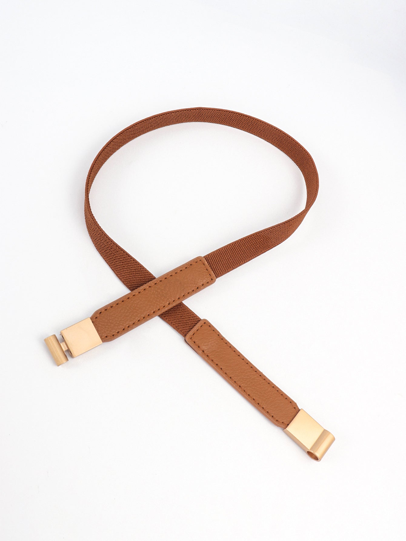 Women's PU Elastic Skinny Belt